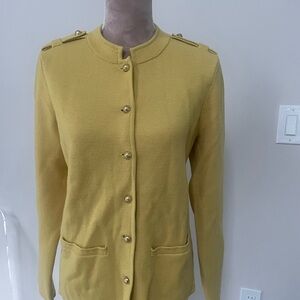 Talbots knit jacket/cardigan Marino wool size 8
